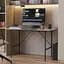 Стол письменный LINE Тайм Ferrum-decor 750x1200x600 Черный металл ДСП Бетон 16 мм (FRD-104891) - миниатюра 1