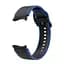 Ремінець для Samsung Galaxy Watch 5 40mm - чорно-синій ширина кріплення 20мм силікон розмір L Watchbands Double Line (W12-1WB66259531) - мініатюра 2