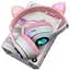 Детские наушники Cat MZ-023 Bluetooth RGB подсветка FM microSD с кошачьими ушками бело-розовый - миниатюра 7