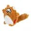 Игрушка для собак Лиса с большой пищалкой GiGwi Plush плюш искусственный мех 18 см - миниатюра 1