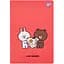 Тетрадь для записей Yes А4 Line Friends с вырубкой в ​​клетку 40 листов (681843) - миниатюра 1