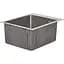 Мийка для кухні Lidz Handmade H4050 інтегрована 3.0/1.0 мм Brushed Steel (LDH4050BRU39258) - мініатюра 2