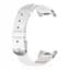 Шкіряний ремінець MiJobs для фітнес-браслета Xiaomi Mi Band 8 і 9 Type B білий, тримач - сріблястий - мініатюра 3