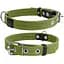 Ошейник для собак Collar, хлопчатобумажный, двойной, 31-41x2 см, зеленый - миниатюра 3