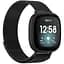 Міланський сітчастий ремінець Primo для годинника Fitbit Versa 4/Fitbit Sense 2 Black - мініатюра 1