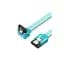 Кабель для передачі даних SATA 3.0 7pin F/F 0.5m L Blue Vention (KDDSD) - мініатюра 1