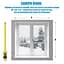 Штора від холоду на липучках Коричнева H 190 x 135 см - мініатюра 10