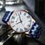 Наручний годинник чоловічий 8422 Blue-Gold-White Curren acs0031448 - мініатюра 4