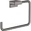 Кольцо для полотенца Hansgrohe AddStoris Brushed Black 41754340 Шлифованный черный хром - миниатюра 1