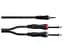 Коммутационный кабель mini Jack 3,5 stereo - 2x Jack mono 6.3 1.5 м Cordial EY 1,5 WPP - миниатюра 2