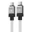 Кабель Baseus CoolPlay Series Fast Charging Cable Type-C to Type-C 100W 2m CAKW000302 White - миниатюра 3