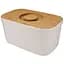Хлебница с бамбуковой крышкой-доской Joseph Joseph Bread Bin 18x37x22 см белая (81097) - миниатюра 1