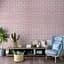 Самоклеюча стінова панель Sticker Wall Рожева 3D NEW CULTURAL WALL 70x70cmx4mm PINK+SILVER (D) SW-00001501 - мініатюра 5