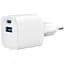 Зарядний пристрій Gembird 1xUSB-C PD20W + 1xUSB QC3.0 white (TA-UC-PDQC20-W-01) - мініатюра 1