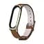 Шкіряний ремінець MiJobs для фітнес-браслета Xiaomi Mi Band 3 и 4 Type C коричневий, тримач - золотистий - мініатюра 2