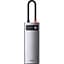 USB-хаб Baseus Metal Gleam Series 5 в 1 Multifunctional Gray [WKWG020013] [96294] - мініатюра 4