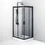 Душова кабіна Am.Pm Gem 100x80 см без піддону black matt W90UG-404-100280-BT, Чорний матовий, Універсальна, прозрачний, Чорний матовий - мініатюра 5