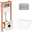 Набір Q-tap Nest 4 в 1 підвісний унітаз Swan Ultra Quiet 520x360x320 + комплект інсталяції QT16335180W48206 - мініатюра 1