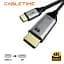 Кабель CABLETIME USB Type-C to DisplayPort (сумісний з Thunderbolt 3/4) 1.8m 4K/60Hz для MacBook/iMac - мініатюра 4