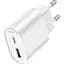 Сетевое зарядное устройство Hoco C109A Fighter 20W USB-A + USB-C White [161691] - миниатюра 2