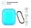 Силіконовий чохол для навушників Apple AirPods 2, Hang Case, блакитний, ультратонкий захисний кейс товщиною 2 мм, захист від подряпин, пилу та ударів, компактний, з карабіном для кріплення, ArmorStandart (ARM59687) - мініатюра 2