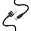 Кабель Hoco U55 Pisces Cable USB to Type-C 2,4A 1m Black - миниатюра 1