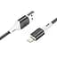 Дата кабель Borofone BX79 USB to Lightning (1m) Чорний - мініатюра 2