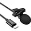 Петличний мікрофон Hoco L14 Lightning 2m Black (761149) [136291] - мініатюра 3