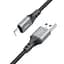Дата кабель Hoco X86 Spear USB to MicroUSB (1m) Black - мініатюра 2
