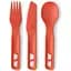 Набір столового приладдя Sea To Summit Passage Cutlery Set 3 предмети Spicy Orange (1033-STS ACK035021-120808) - мініатюра 1