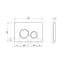 Клавіша змиву Qtap Nest QT0111M11111SAT, Хром матовый - мініатюра 2