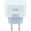 Мережевий зарядний пристрій XO L102 EU Dual PD2.0/3.0 type-C port 35W QC2.0/3.0 Type-C to Type-C White - мініатюра 1