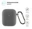 Силіконовий чохол для навушників Apple AirPods 2, Hang Case, сірий, ультратонкий захисний кейс товщиною 2 мм, захист від подряпин, пилу та ударів, компактний, з карабіном для кріплення, ArmorStandart (ARM59677) - мініатюра 2