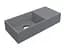 Умивальник Miraggio COPPER 500 GRAY (0002476) Mirasoft, Матовий, Накладний, Сірий - мініатюра 1