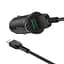 Автомобильное зарядное устройство Hoco Z39 Farsighted 18W 3.4A + Lightning Black [71982] - миниатюра 2