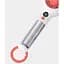 Портативний вентилятор DK F2302 White/Red [110319] - мініатюра 4