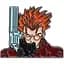 Значок Піктограма Триган Веш Ураган Trigun Vash 3 см CH P TVS 01 - мініатюра 1
