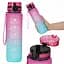 Пляшка для води 4FIZJO спортивна 1000 мл 4FJ0630 Pink/Sky Blue (P-5905973400770) - мініатюра 3