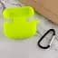 Силіконовий футляр New з карабіном для навушників Airpods Pro Салатовий / Neon green - миниатюра 3