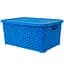 Кошик Diomedea з кришкою 34.5x24.5x15.5 см 10 л блакитний (К13-439)  - мініатюра 1