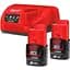 Акумулятори до електроінструменту + зарядний пристрій Milwaukee M12 NRG-202 (4933459209) [99376] - мініатюра 1