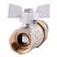 Кран кульовий з американкою Q Professional QP003 PN40 1″ антипротікання, Білий метелик - мініатюра 4