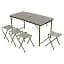 Стол для пикника LUGI JY-12060GR раскладной со стульями 120х60х70/61/54 см хаки - миниатюра 10