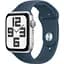 Смарт-часы Apple Watch SE 2 GPS 44mm Silver Aluminium Case with Storm Blue Sport Band S/M [MREC3] [95095] - миниатюра 1