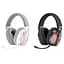 Наушники накладные XO BE46 2.4G Gaming Headset with Type-C+USB 2-in-1 Adapter Бело-розовые - миниатюра 2