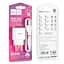 Блок живлення мережевий Hoco C106A Leisure + Type-C single port charger 1USB 10.5W білий - мініатюра 9