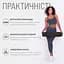 Килимок для йоги та фітнеса EasyFit TPE+TC 6мм двошаровий + Чохол чорний з фіолетовим - мініатюра 2