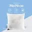 Подушка Ideia Air Dream Classic Розы чехол на молнии 70х70 см белая (8-11755*001) - миниатюра 4