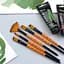 Пензель синтетика віялова FLAME 1368FN №2 коротка ручка Rosa - мініатюра 6