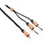 Коммутационный аудиокабель Mini-Jack 3,5-2xJack 6,3 mono Bespeco SLYM-SJ500 5 м - миниатюра 1